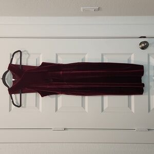 Burgundy midi BCBGMAXAZRIA XXS dress
